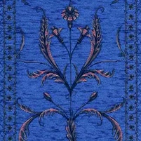Chenille Polsterstoff mit Streifen: GERVAIS BLUE