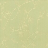 Detailansicht des Stoffes JASMIN, Farbton ALMOND GREEN (florale Ranken)