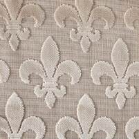 Samt-Jacquardstoff mit Ornamentmotiv (Lilie): JEANNE, hier Farbe LIGHT BEIGE bei ARTE FRESCA