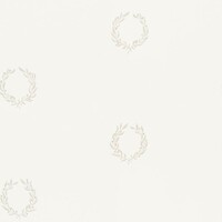 Sandberg-Tapete Nr 102-11 mit Olivenzweigen in Gold und Grau auf Weiss