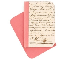 Notizbuch klein La Lettre, Farbe Rose, bei ARTE FRESCA