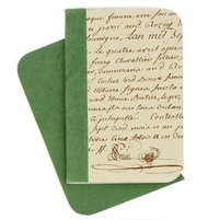 Notizbuch klein La Lettre, Farbe Vert, bei ARTE FRESCA