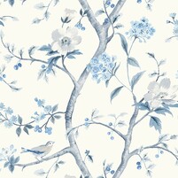 Motivansicht der Tapete LILIAN, Farbton PORCELAIN BLUE