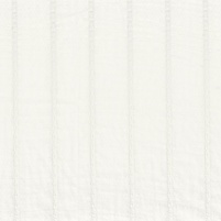 Motivansicht des bestickten Streifenstoffs (Gardinen-, Vorhang- und Dekostoff) LIONEL, Farbton WHITE, bei ARTE FRESCA
