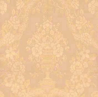 Detailansicht des Stoffes LORRAINE, Farbton NATURAL (Ornamentmuster mit floralen Motiven nach historischer Vorlage)