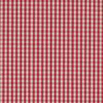 Motivansicht des karierten Webstoffes LOTTI RED