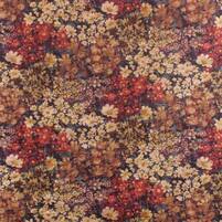 Samtstoff mit romantischem Wildblumenmotiv: MAGALIE VELVET MULTI
