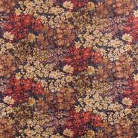 Samtstoff mit romantischem Wildblumenmotiv: MAGALIE VELVET MULTI