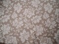 englischer Jacquardstoff mit grossem floralem Motiv MARY BEIGE