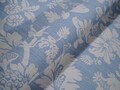 englischer Jacquardstoff MARY LIGHT BLUE, als Vorhangstoff