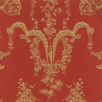 Detailansicht des Stoffes MELISANDE, Farbton RED (Rokokostil)