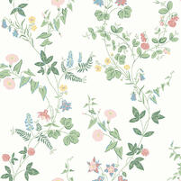 Motivansicht der Tapete MIDSUMMER EVE, Farbton MULTI/WHITE (floral)