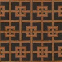 Detailansicht des Stoffes MORGAN, Farbton BROWN (Rechteecke und Baender)