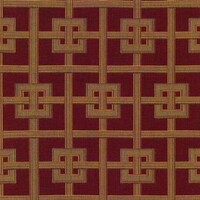 Detailansicht des Stoffes MORGAN, Farbton RED (Rechteecke und Baender)