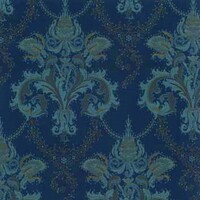 Detailansicht des Vorhang- und Dekostoffes PERDITA, Farbton DARK BLUE