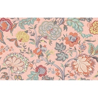 bedruckter floraler Baumwollstoff mit exotischem Flair: PEYTON, Farbton ROSE, bei ARTE FRESCA