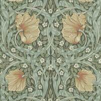 Tapete: PIMPERNEL, Farbkombination BAYLEAF/MANILLA, bei ARTE FRESCA