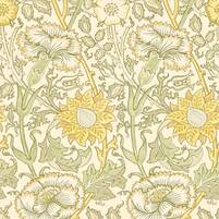 Tapete: PINK & ROSE, Farbkombination COWSLIP/FENNEL, bei ARTE FRESCA