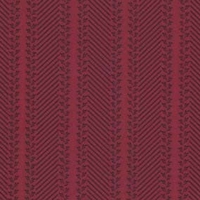 Detailansicht des Stoffes RITA STRIPE, Farbton BLACK ON RED (gemusterte Streifen)