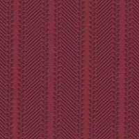 Detailansicht des Stoffes RITA STRIPE, Farbton BLACK ON RED (gemusterte Streifen)