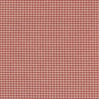 Detailansicht des Stoffes ROYANS CHECK, Farbton RED-BEIGE (Karostoff mit kleinen Karos)