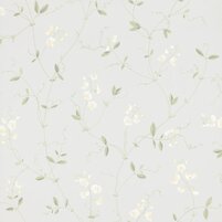 florale Tapete: Sandberg-Tapete Nr. 490-16, Farbe LIGHT BLUE