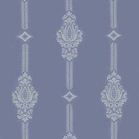 Detailansicht des Stoffes SELENA, Farbton LIGHT BLUE (Ornamente in Streifen)