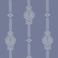 Detailansicht des Stoffes SELENA, Farbton LIGHT BLUE (Ornamente in Streifen)
