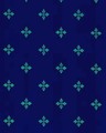 Motivansicht des Stoffes STELLA TURQUOISE ON NAVY