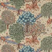 Motivansicht des englischen Stoffs THE BROOK, Farbe TAPESTRY LINEN, bei ARTE FRESCA