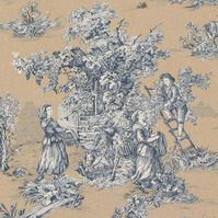 Toile de Jouy Stoff im Landhausstil