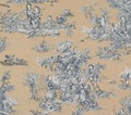 Toile de Jouy Stoff im Landhausstil