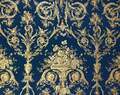 Motivansicht des Stoffes VILLA BORGHESE UCELLI DARK BLUE