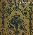 Rueckseite des Stoffes VILLA BORGHESE UCELLI DARK BLUE