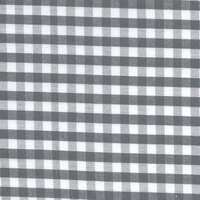 Detailansicht des Stoffes VERCORS CHECK, Farbton DARK GREY/WHITE (karierter Baumwollstoff)