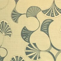 Webstoff im Jugendstil: VERONA VIRIDIAN GREEN ON BEIGE