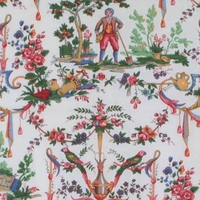 Toile de Jouy Stoff im Landhausstil