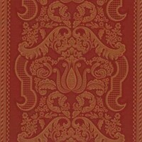 Detailansicht des klassizistischen Stoffes VINCENZA, Farbton BURGUNDY