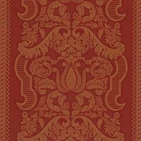 Detailansicht des klassizistischen Stoffes VINCENZA, Farbton BURGUNDY