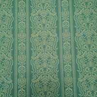 klassizistischer Streifen- und Ornamentstoff in Grün