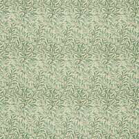 Motivansicht des englischen Stoffs WILLOW BOUGHS, Farbkombination CREAM/PALE GREEN, bei ARTE FRESCA