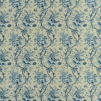 bedruckter Stoff, z.B. fuer den englischen Landhausstil: YARMOUTH FLORAL SLATE BLUE - FRL5112/02 von RALPH LAUREN bei ARTE FRESCA