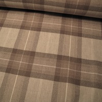 Karierter Landhausstoff YORK PLAID BEIGE im englischen Stil